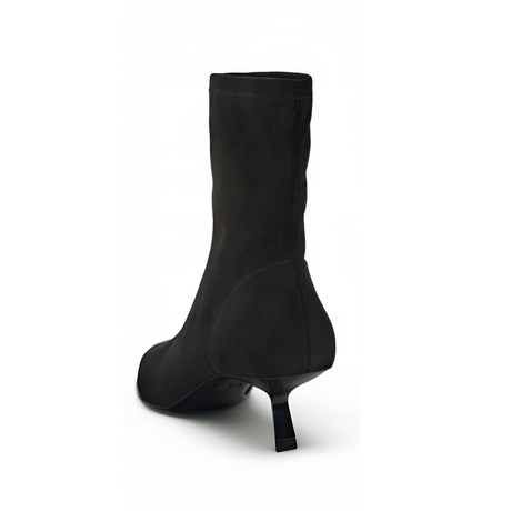 ZARA SPLIT SUEDE ANKLE BOOTS 2125-210-800-BLK