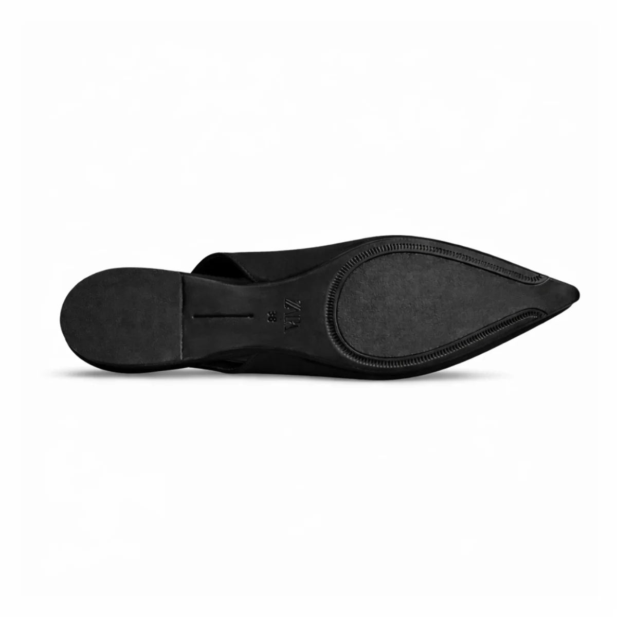 ZARA SPLIT SUEDE WITH BUCKLE Sandals Women 923-3- BLK