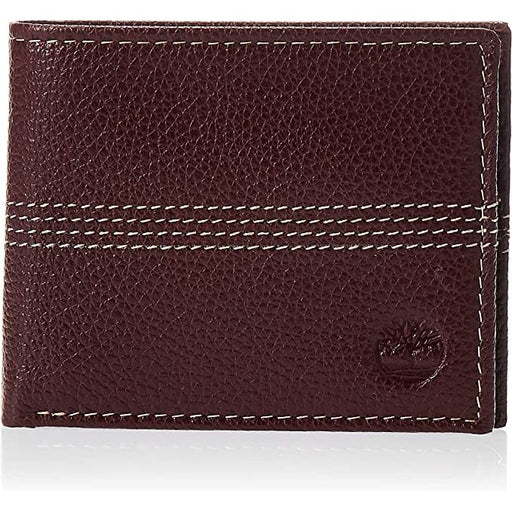 Timberland Leather Milled Quad Stitch Wallet - Brown - Accessories